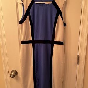 Calvin Klein color block dress